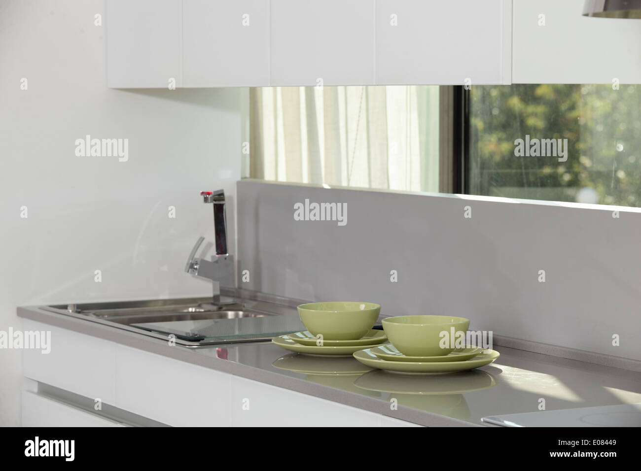 luxury kitchen interior with modern furniture Stock Photo - Alamy