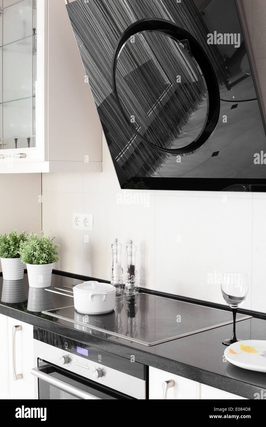 luxury kitchen interior with modern furniture Stock Photo - Alamy