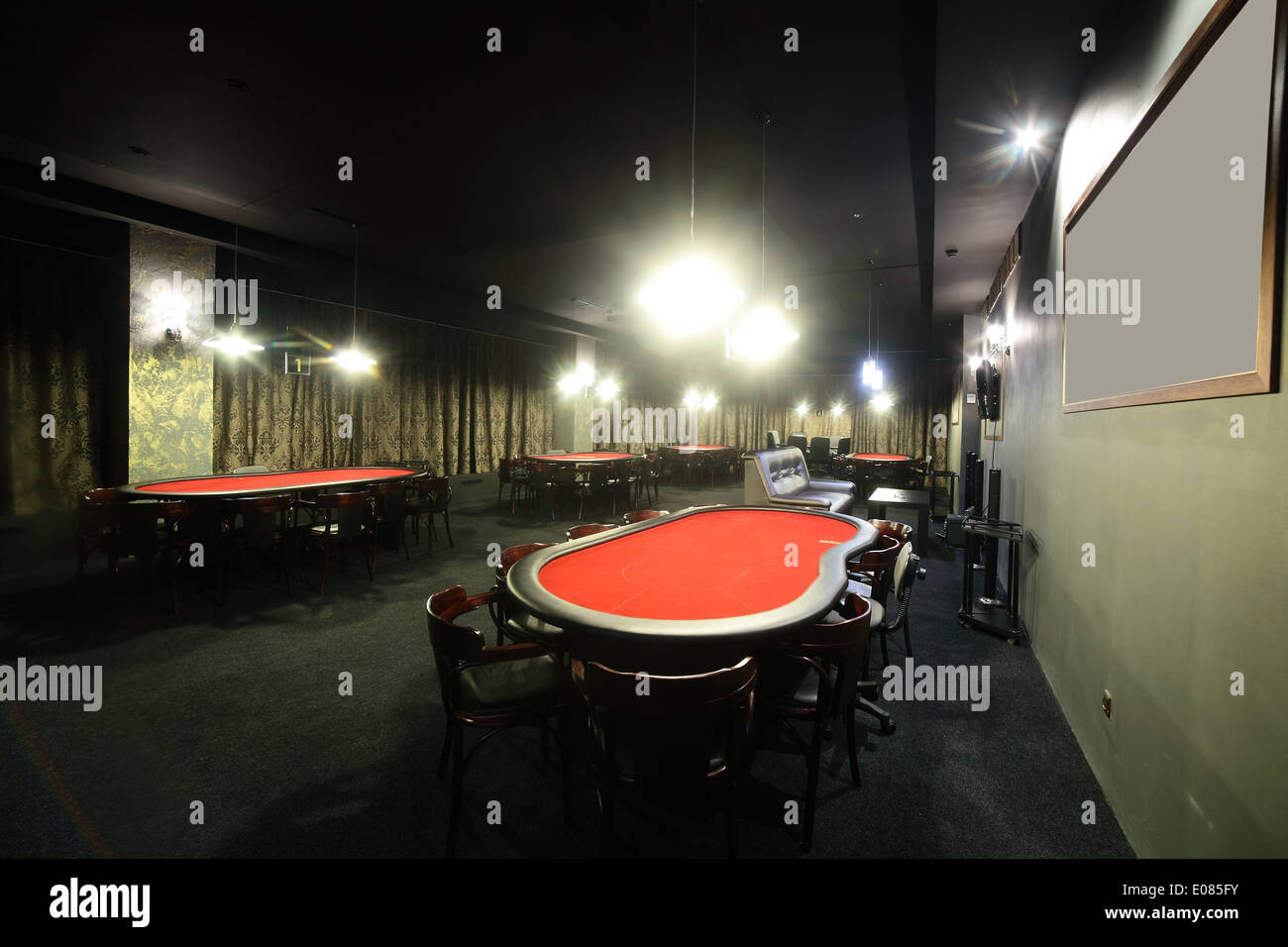 luxury and stylish interior of european casino Stock Photo - Alamy