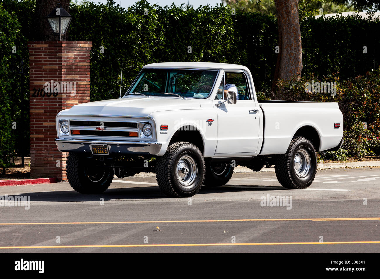 A 1968 Chevy K10 Truck in 4 wheel drive Stock Photo