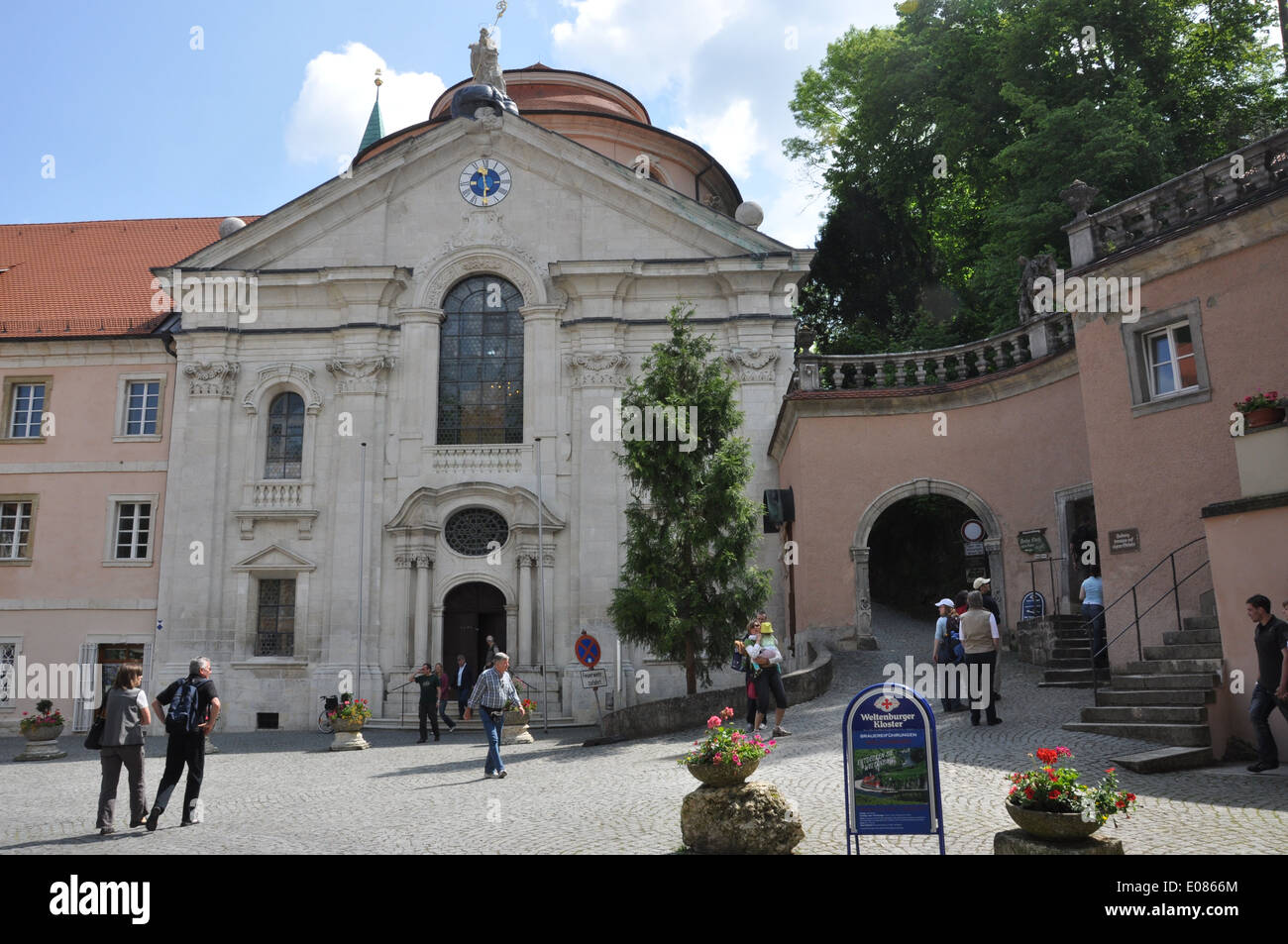 Weltenburg Abbey a Benedictine monastery in Weltenburg on the Danube in Bavaria, Germany. Stock Photo