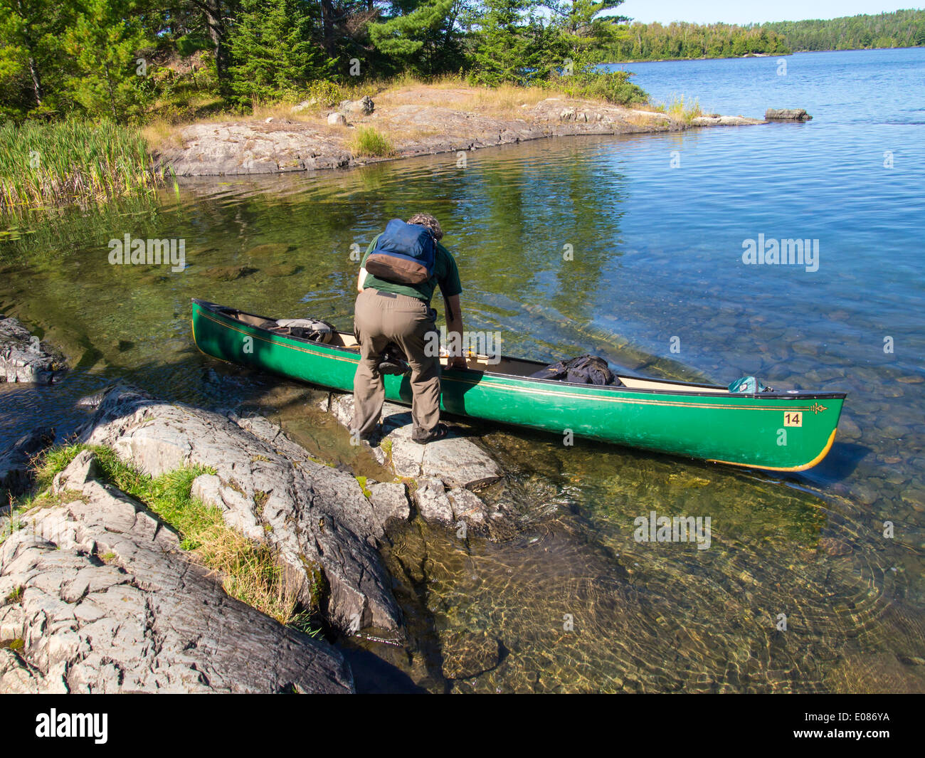 Canoe portage boundary waters hi-res stock photography and images - Alamy