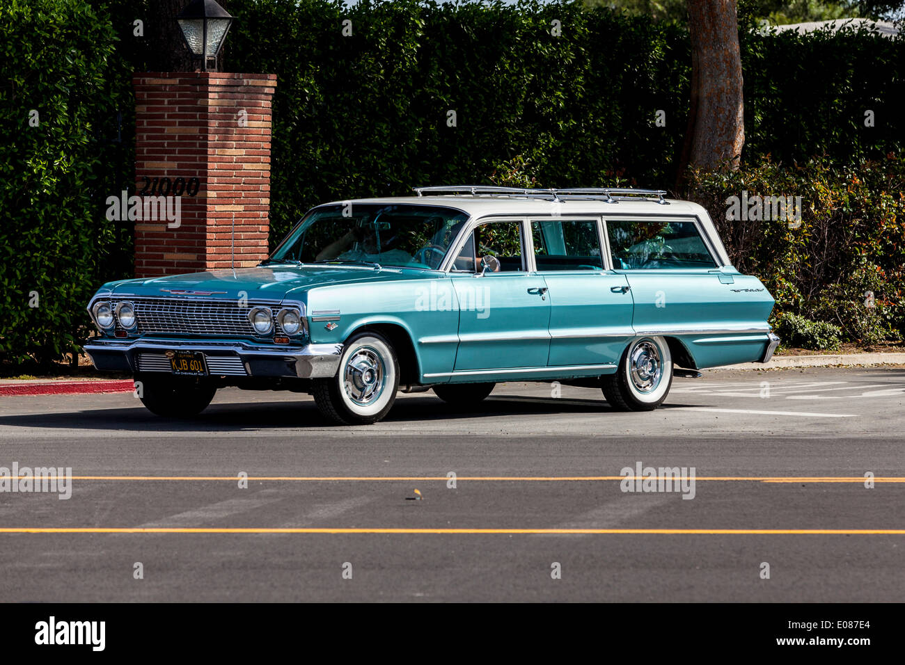 A 1963 Chevy Station Wagon Stock Photo
