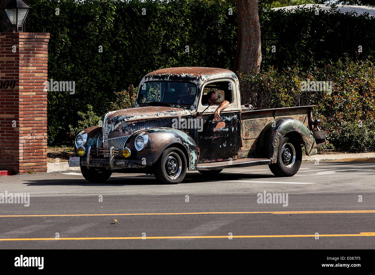 A 1940 Ford Truck Rat Rod Stock Photo