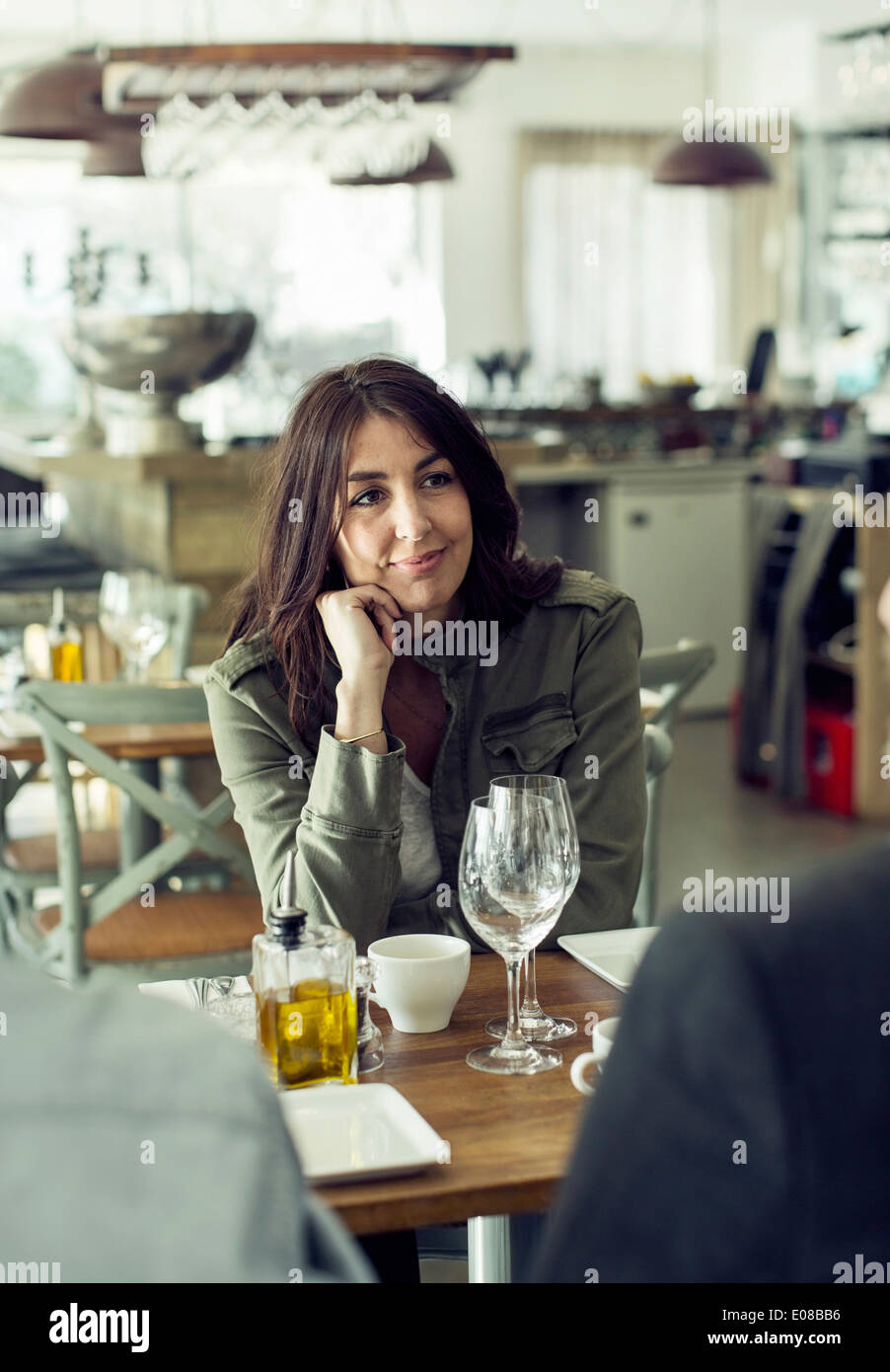 Rear view mature woman in hi-res stock photography and images - Alamy