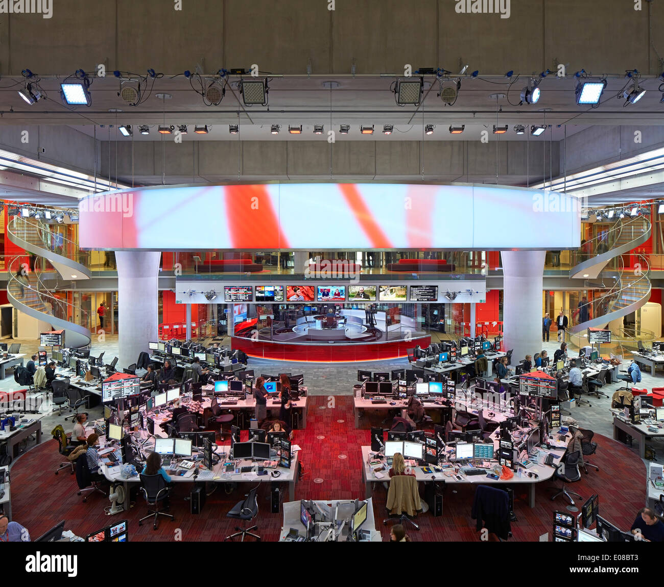 BBC Broadcasting House, London, United Kingdom. Architect: HOK International Ltd, 2014. Stock Photo