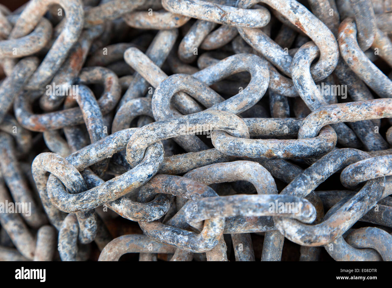 Old chain background Stock Photo