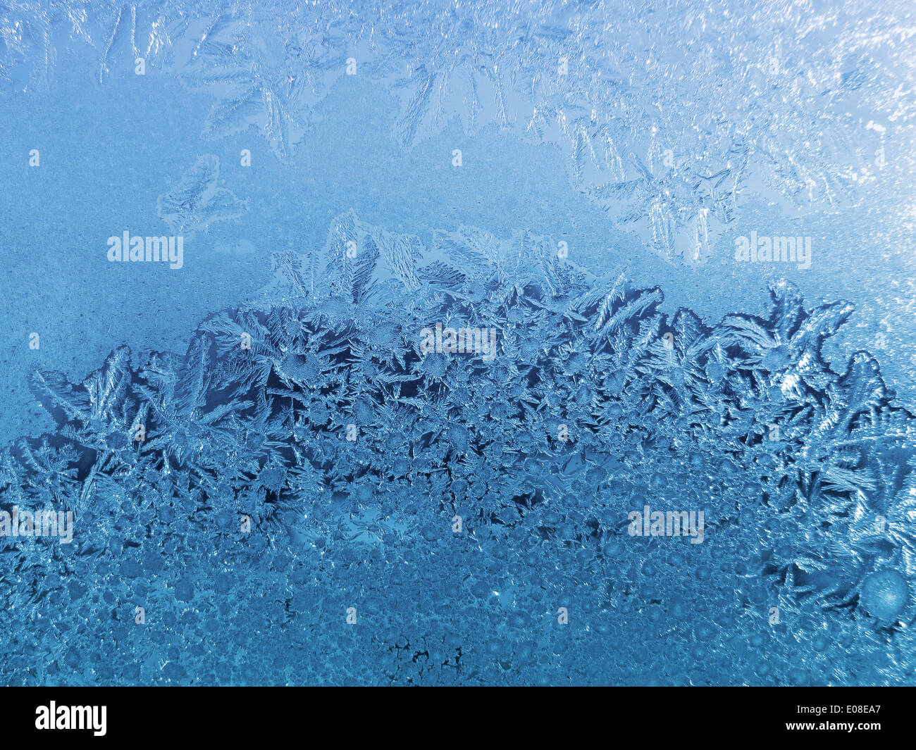 frosty natural pattern on winter window Stock Photo - Alamy