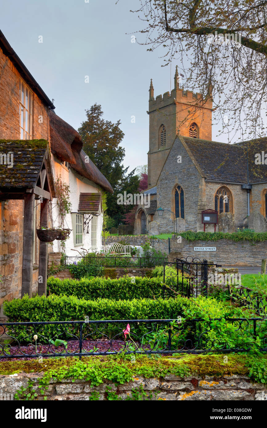 The pretty Worcestershire village of Bretforton, England Stock Photo