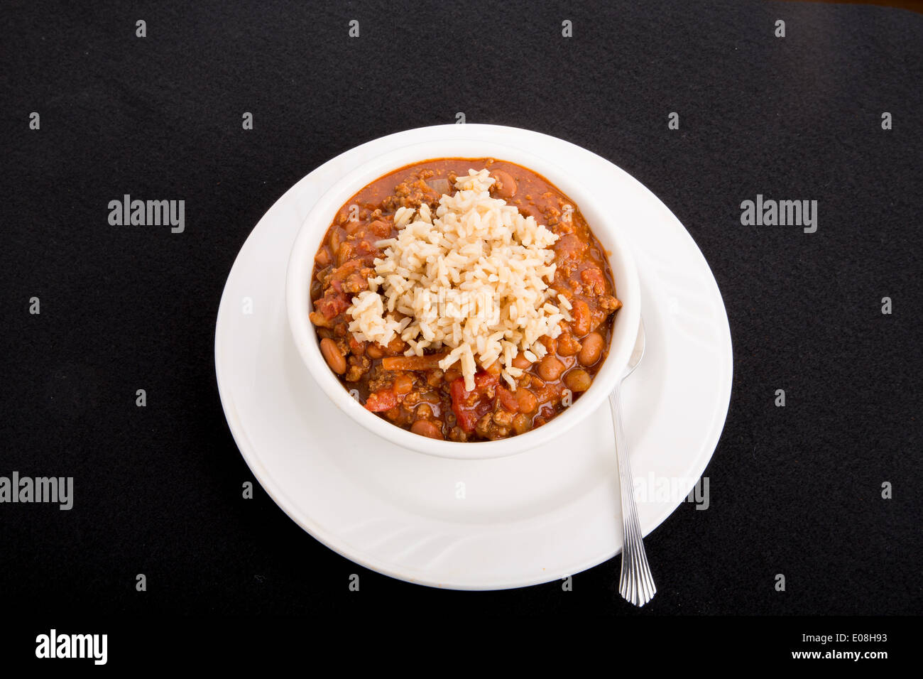 Curated visual reference: Picture Idea: Chilli Con Carne And Rice Hi Res Stock Photography And