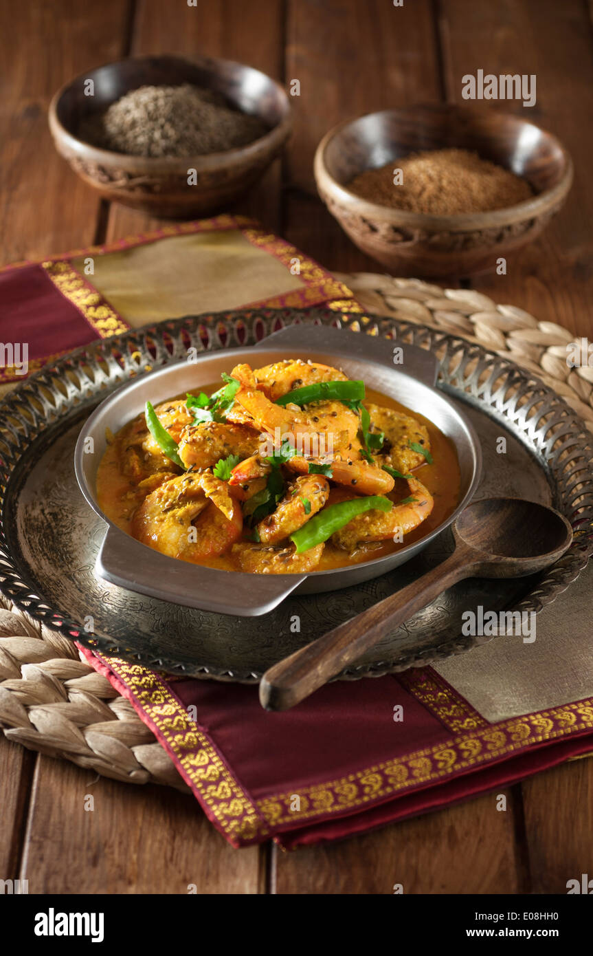 Chingri Malai. Coconut prawn curry Bengal India Food Stock Photo - Alamy