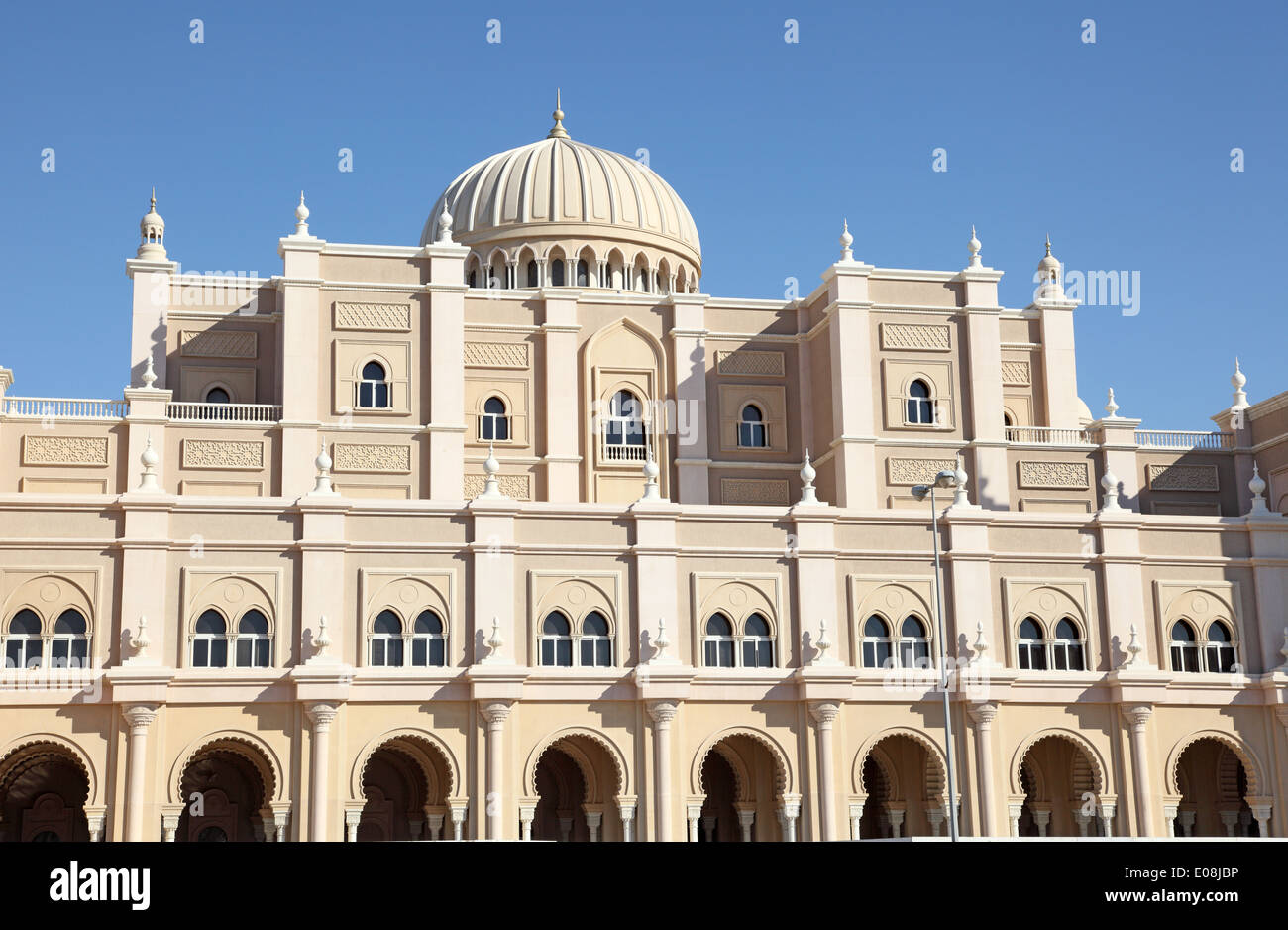 Traditional Arabic architecture in Sharjah City, United Arab Emirates Stock Photo