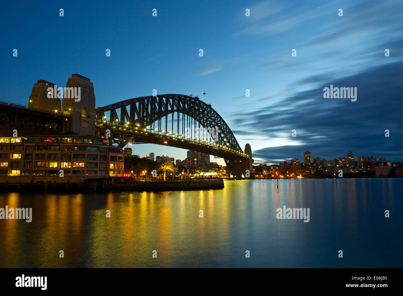 Sydney Harbour Bridge at Dawn. Stock Photo