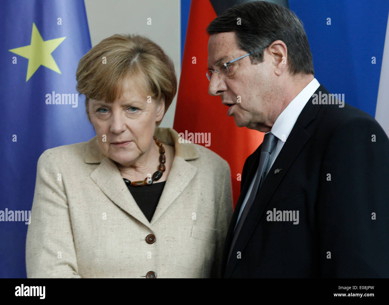 Berlin, Germany. 06th May, 2014. Nikos Anastasiadis, president of the ...