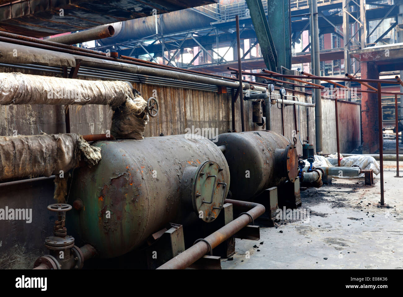 Old steel mill Stock Photo