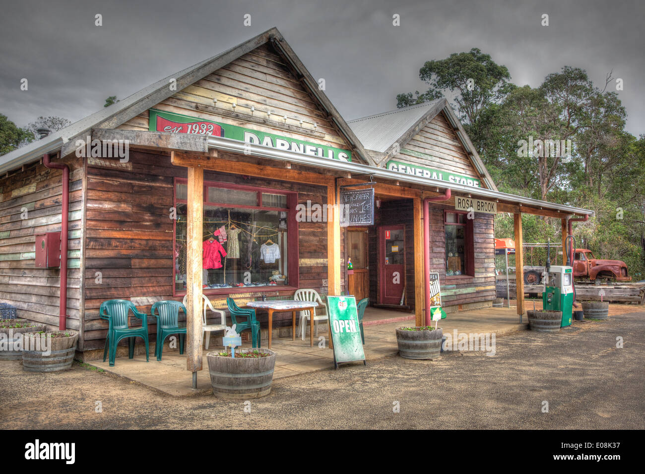 AUSTRALIA APRIL 24, 2014 A general store in Rosa Brook, in the