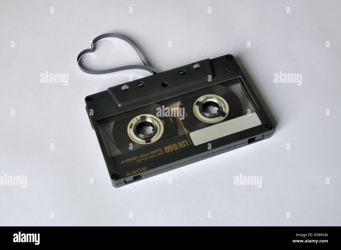 Illustration Tape of an audio cassette forms a heart in Germany, 13