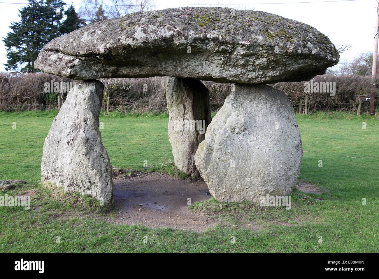 Spinsters' stone, a Bronze Age burial site, Drewsteignton, Devon, England, United Kingdom, Europe Stock Photo