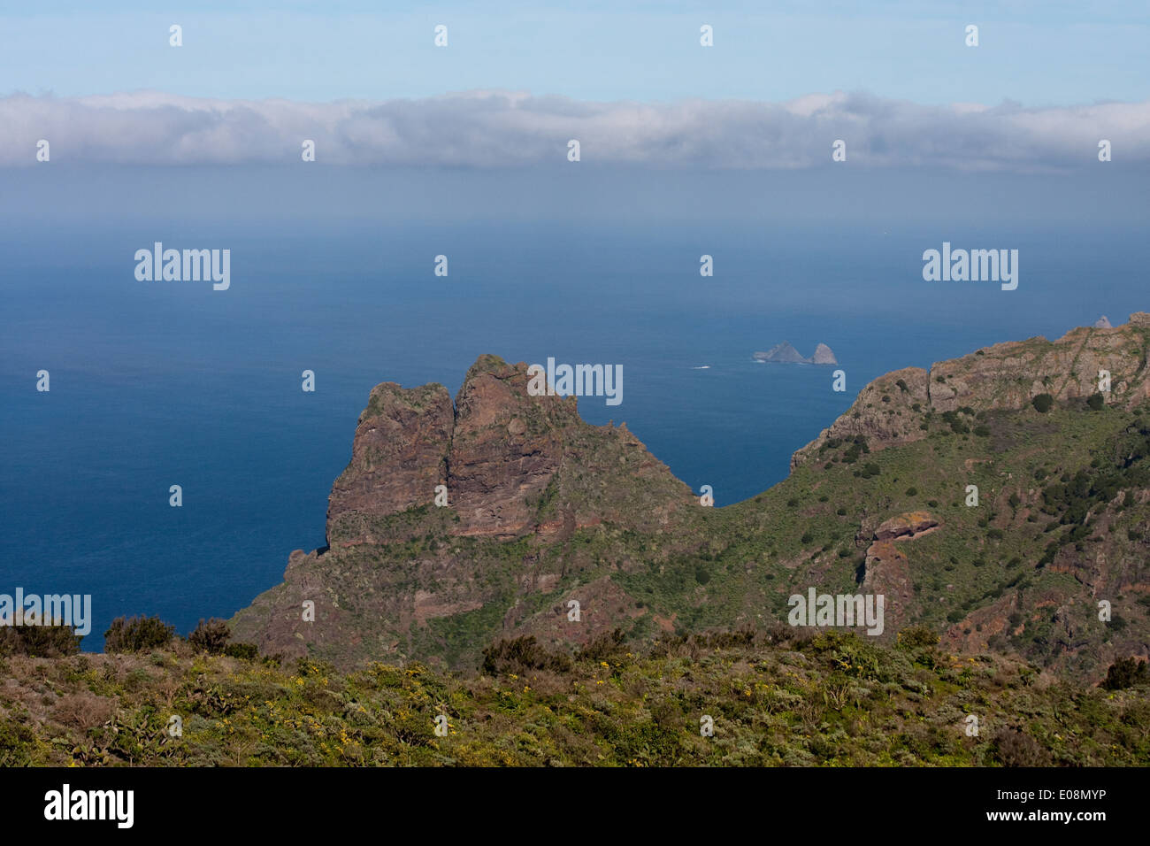Anaga Gebirge, Teneriffa, Spanien - Las Montanas de Anaga, Tenerife, Spain Stock Photo