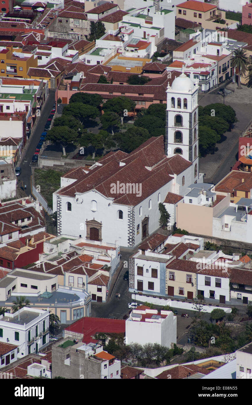 Kirche, Garachico, Teneriffa, Spanien - Church, Garachico, Tenerife, Spain Stock Photo