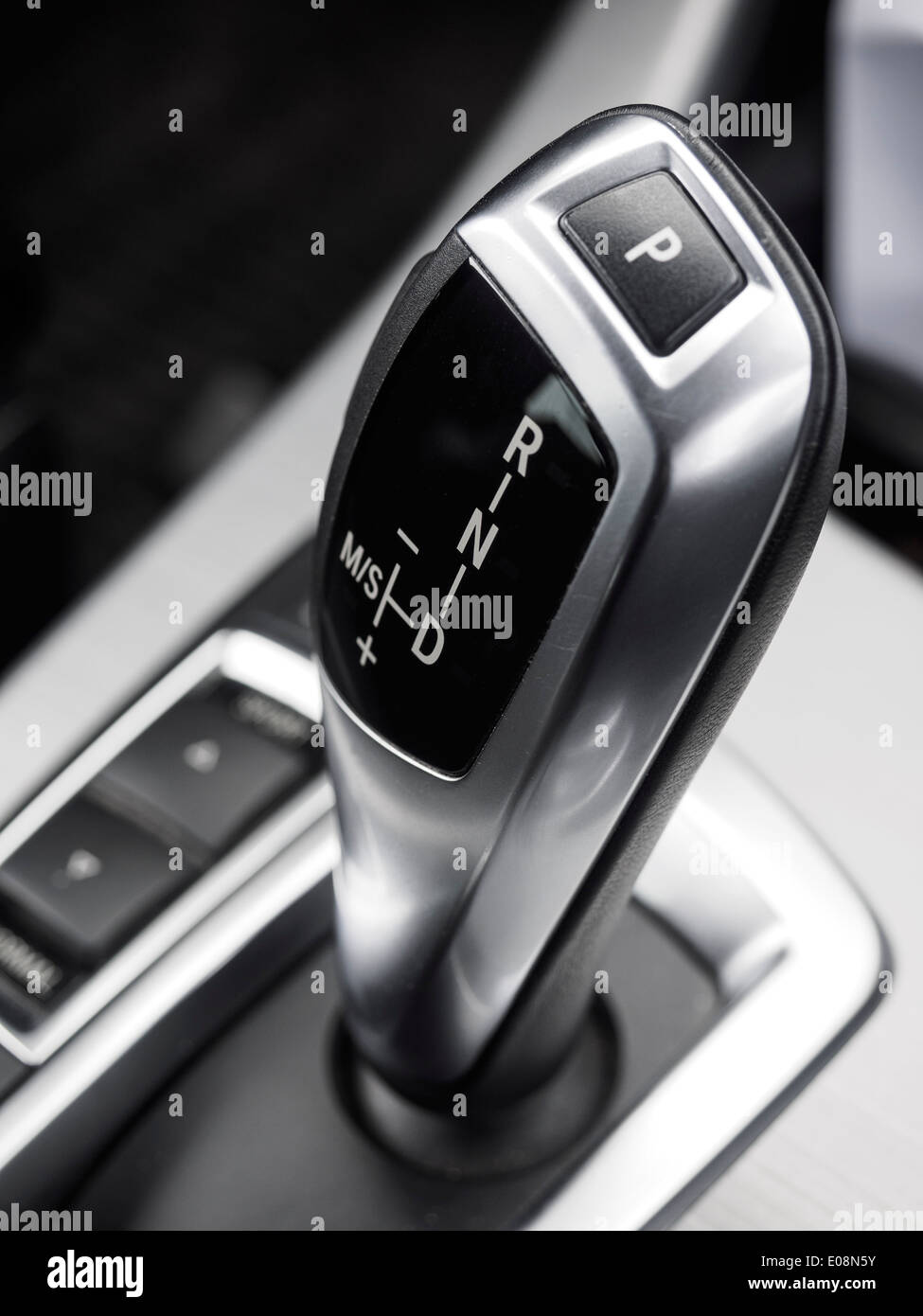 Automatic gearbox lever Stock Photo Alamy