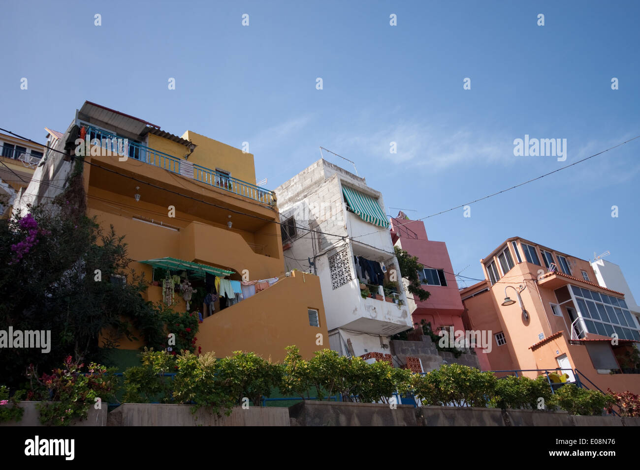Wohnhäuser, San Andres, Teneriffa, Spanien - Buildings, Tenerife, Spain Stock Photo