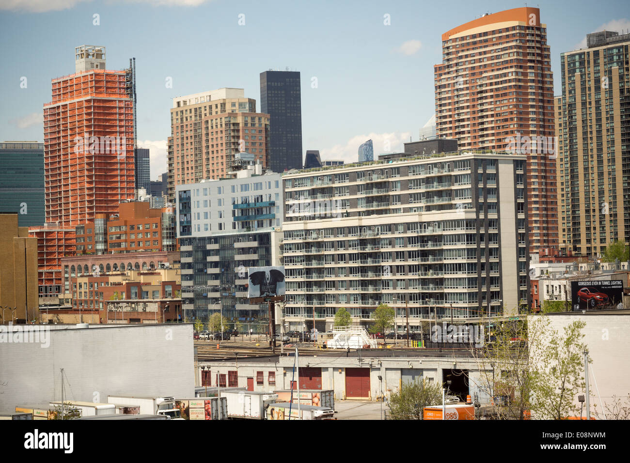 The Long Island City skyline seen across Newtown Creek from Greenpoint
