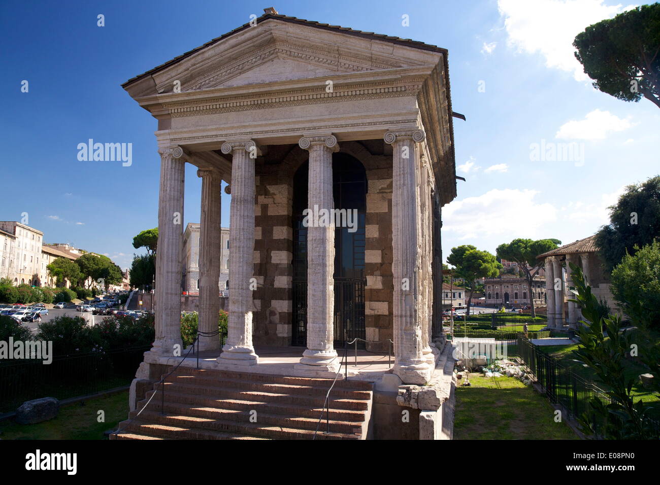 Temple of Portunus, Forum Boarium, 1st century BC, Rome, Lazio, Italy, Europe Stock Photo