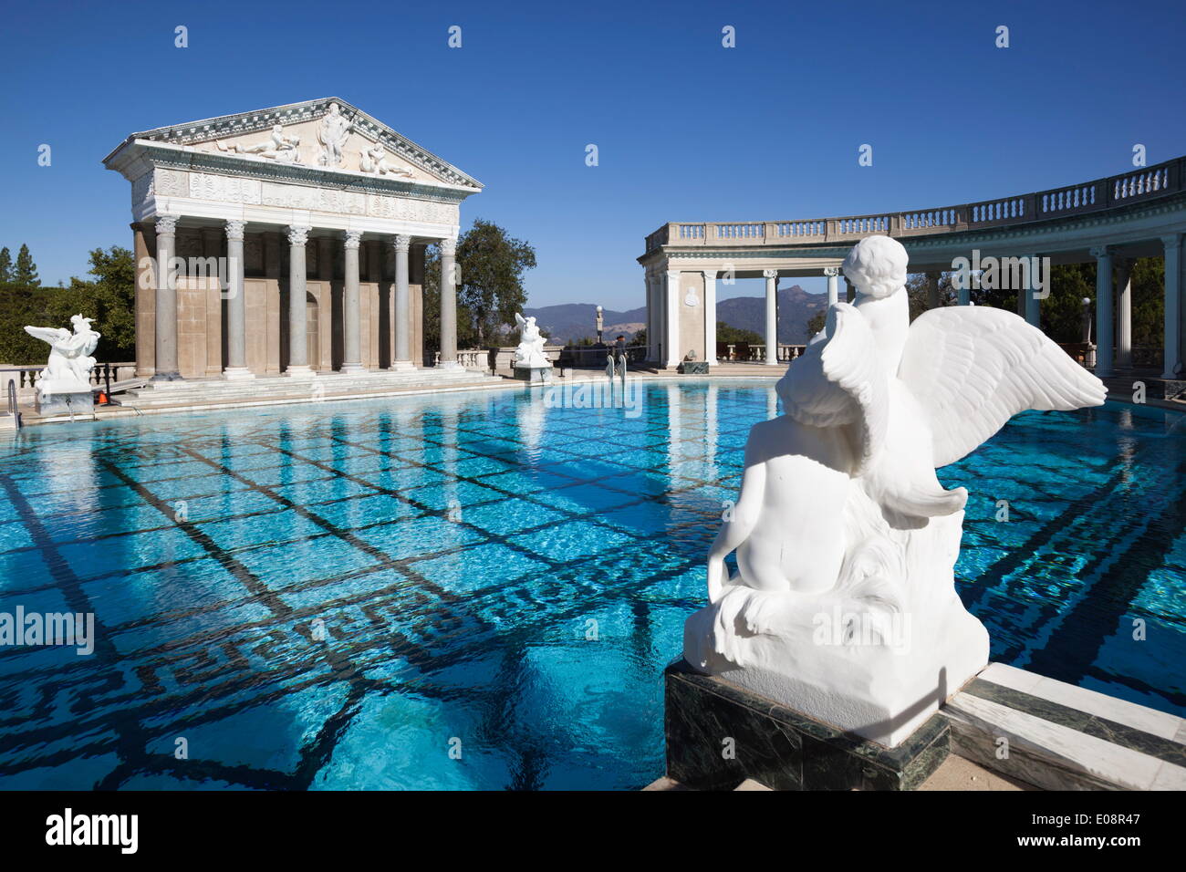 Neptune Pool, Hearst Castle, San Simeon, San Luis Obispo County, California, United States of America, North America Stock Photo