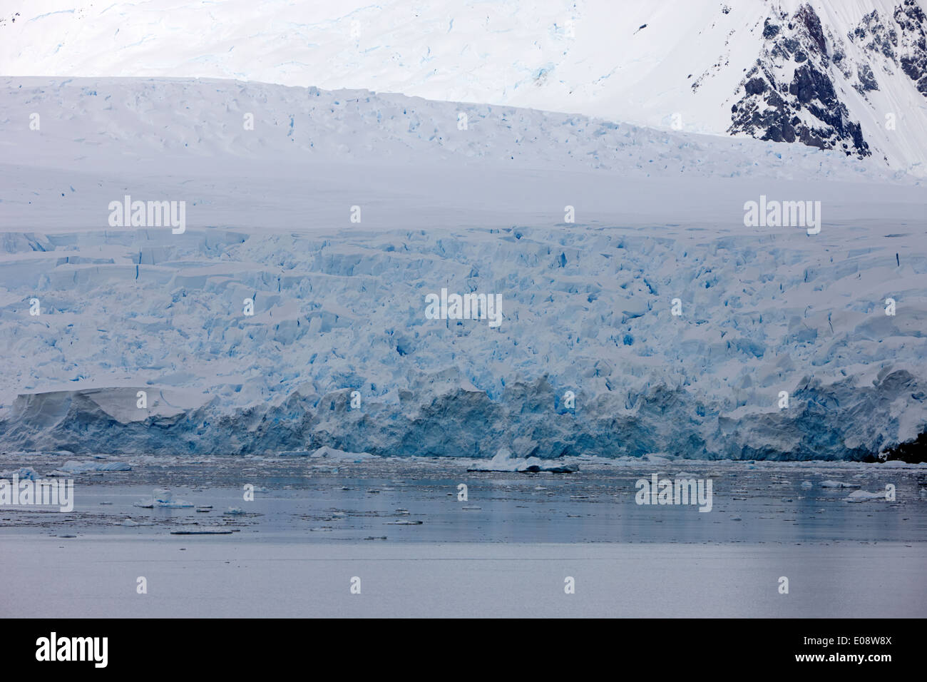 glacier in deloncle bay part of the lemaire channel Antarctica Stock Photo