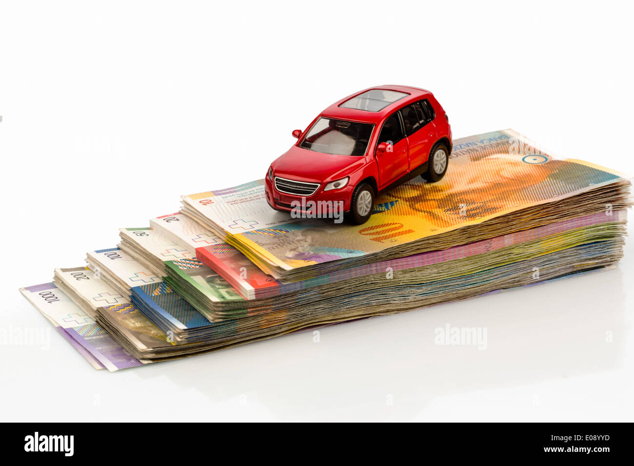 Euro and car Stock Photo