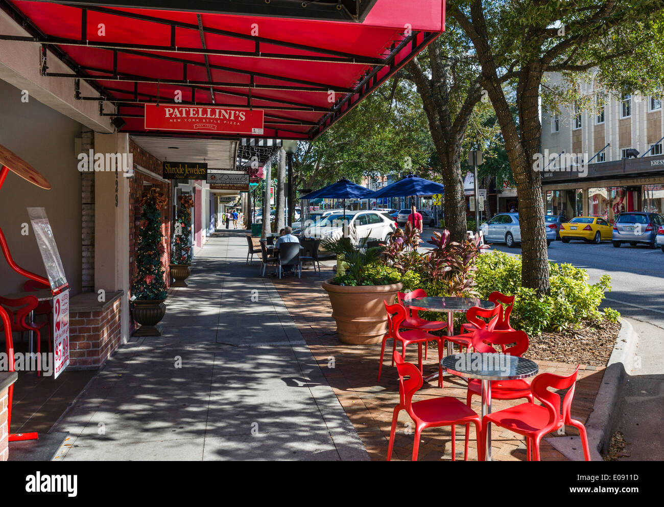 Restaurant on Main Street in historic downtown Sarasota, Gulf Coast
