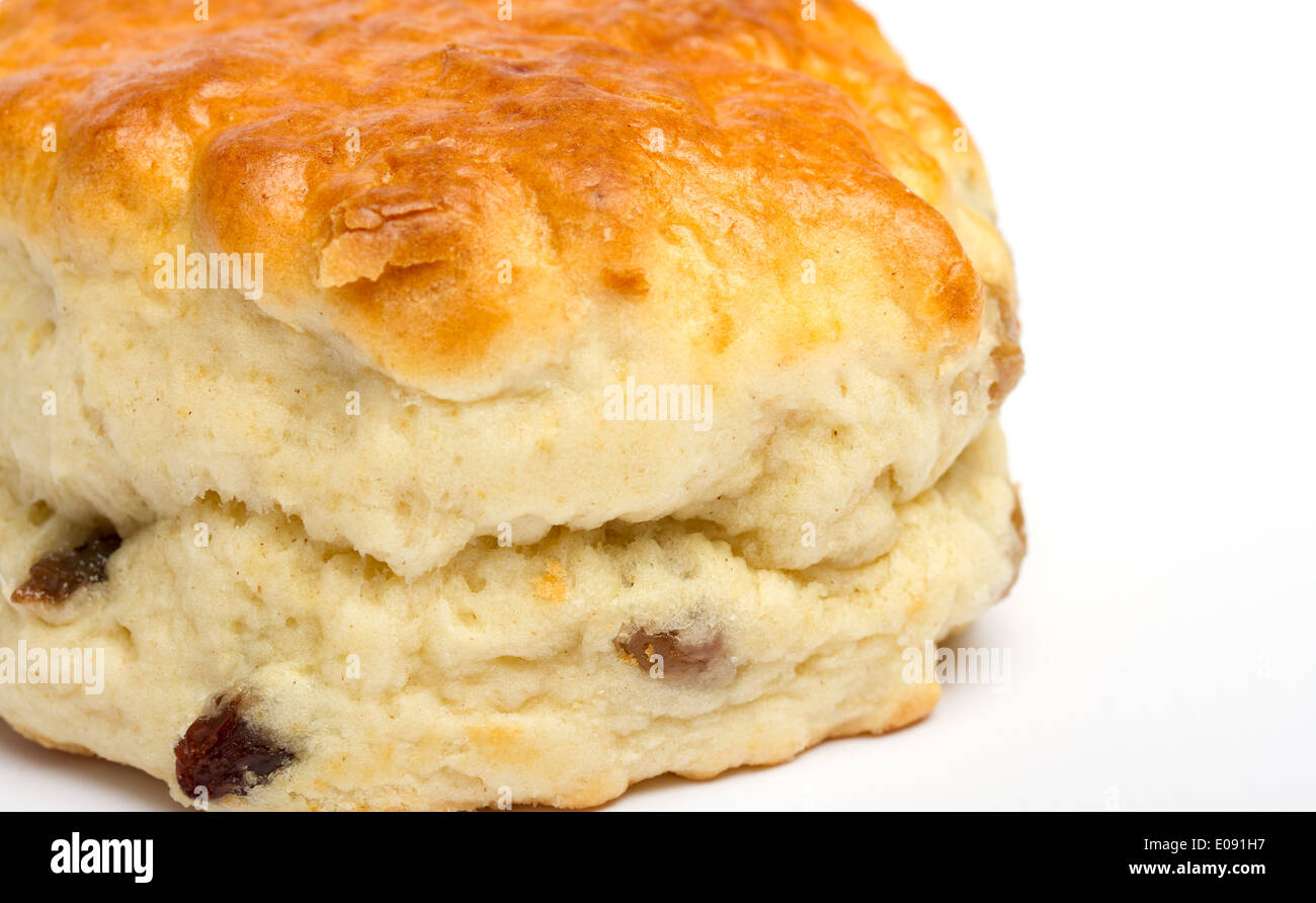 Close up image of a fruit scone Stock Photo