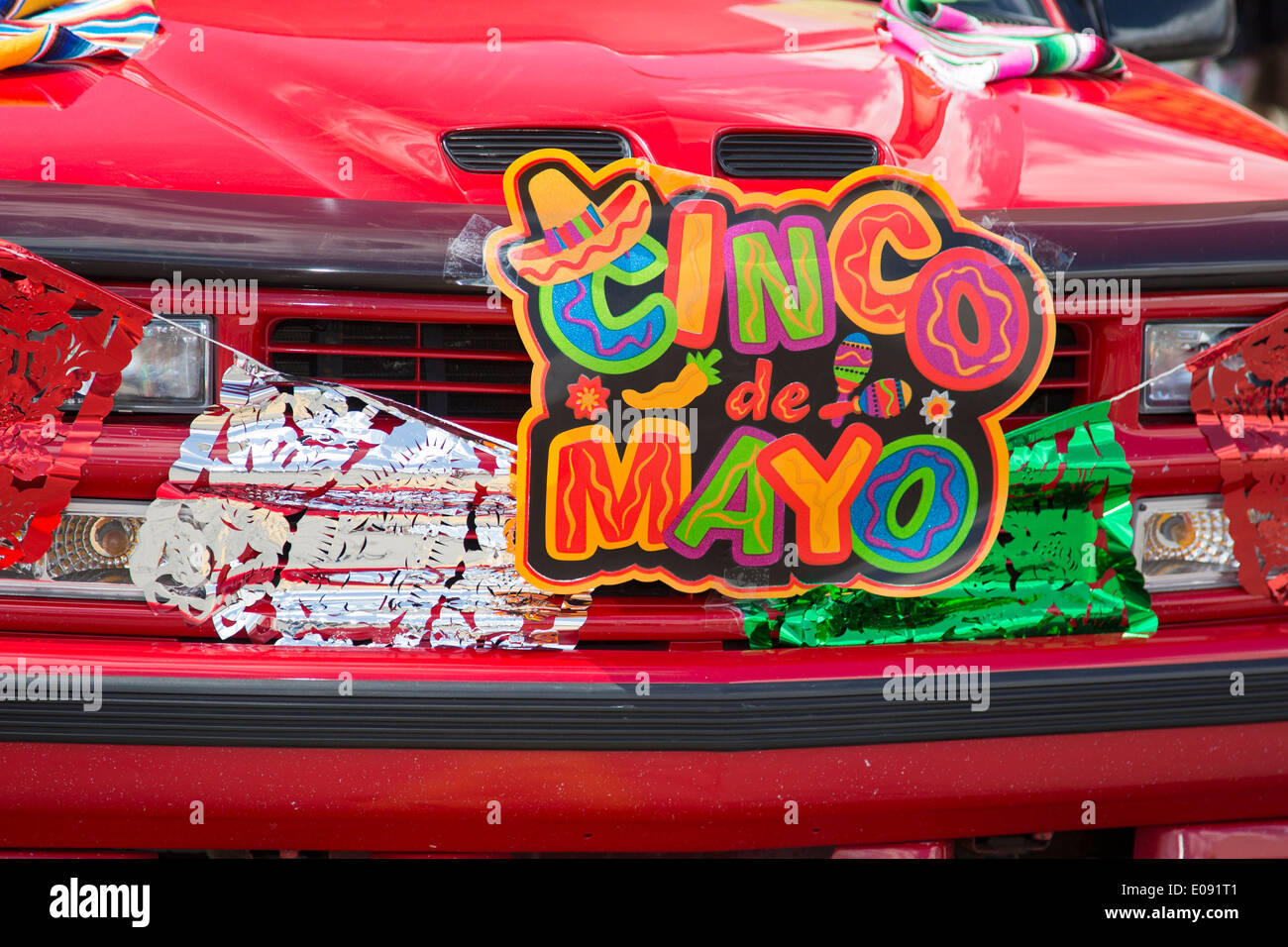 Detroit, Michigan - The annual Cinco de Mayo parade in the Mexican-American neighborhood of southwest Detroit. Stock Photo