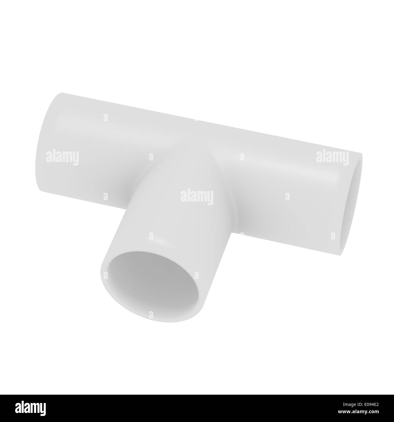 3d Render of a PVC T Joint Pipe Stock Photo Alamy