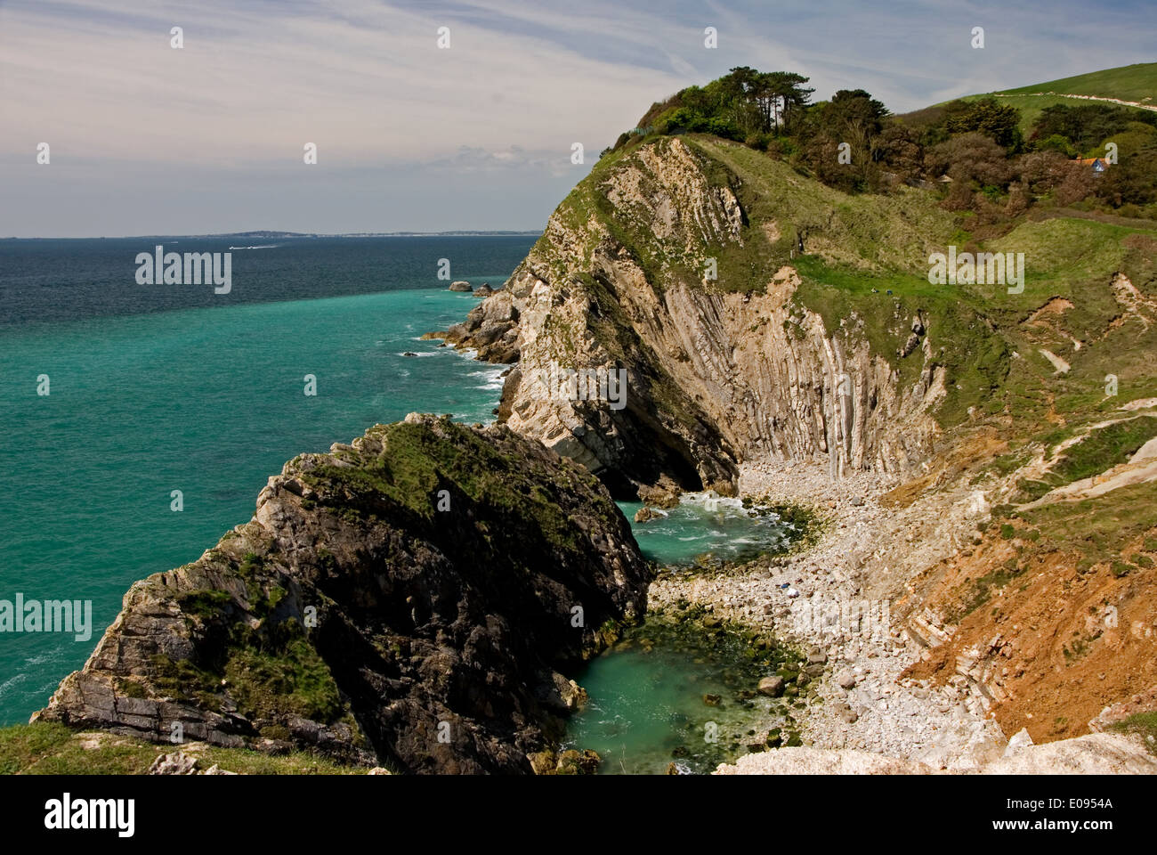 Stair Hole, outside Lulworth, on the Jurassic Coast in southern England Stock Photo
