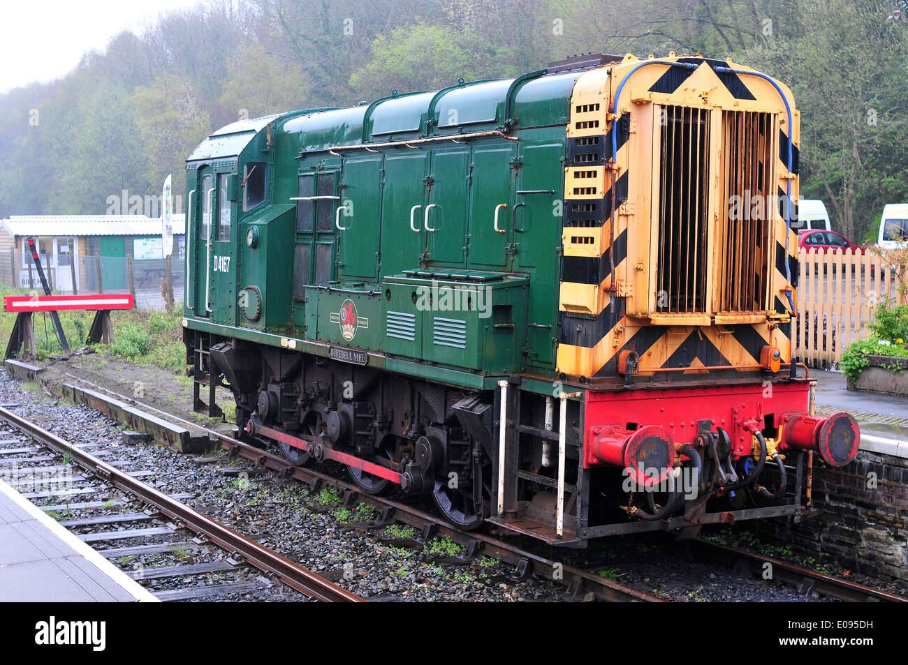 Diesel shunting engine British Rail Class 8 (D4167) at Okehampton