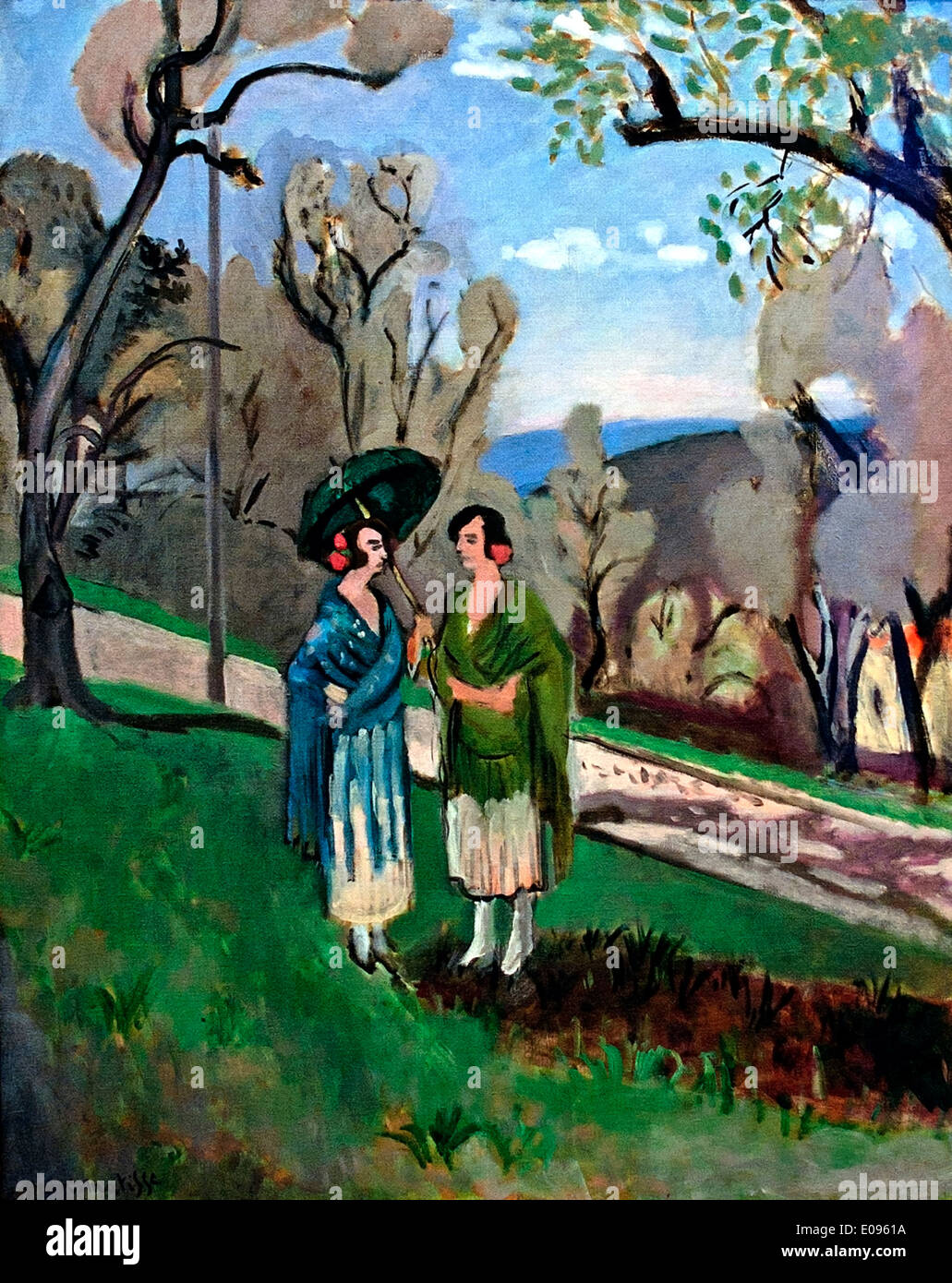 Conversation under the Olive Trees 1921  Henri Matisse 1869  France French Painter Stock Photo