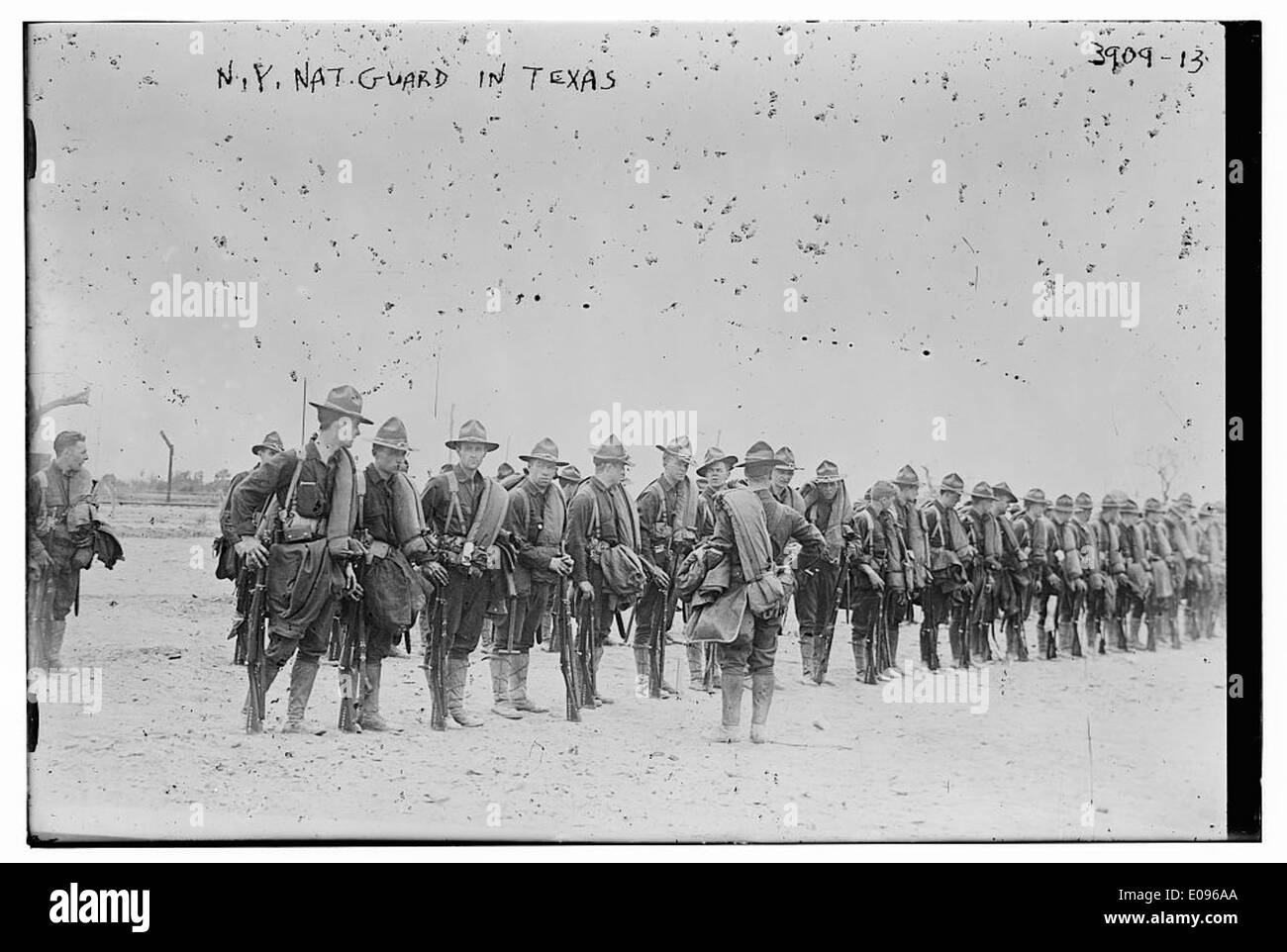 N.Y. National Guard in Texas (LOC) Stock Photo