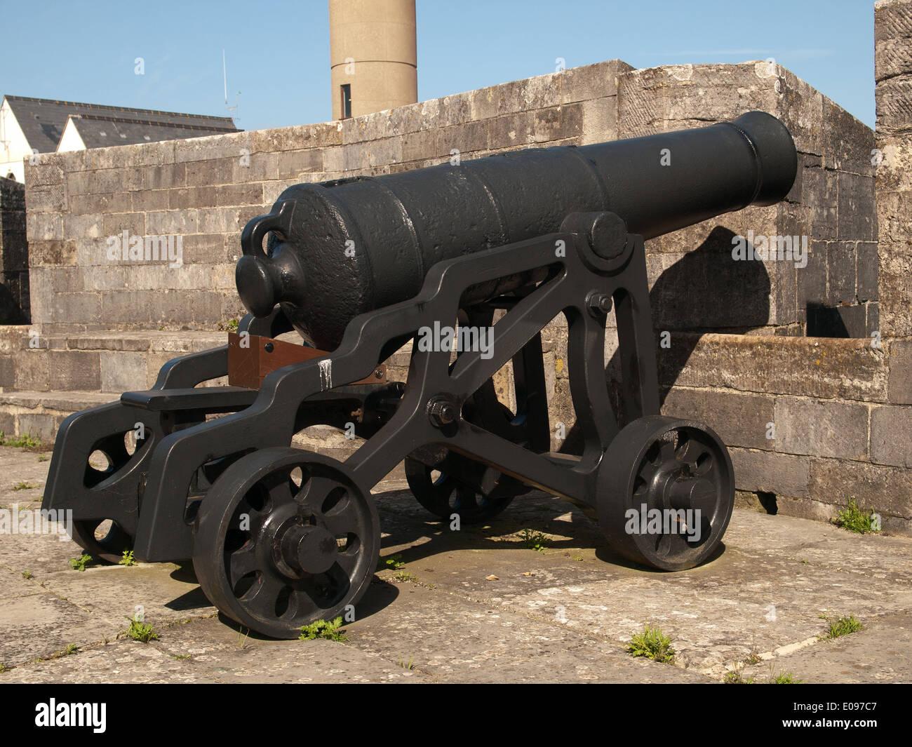 Cannon in Calshot Castle Southampton Hampshire England UK Stock Photo ...