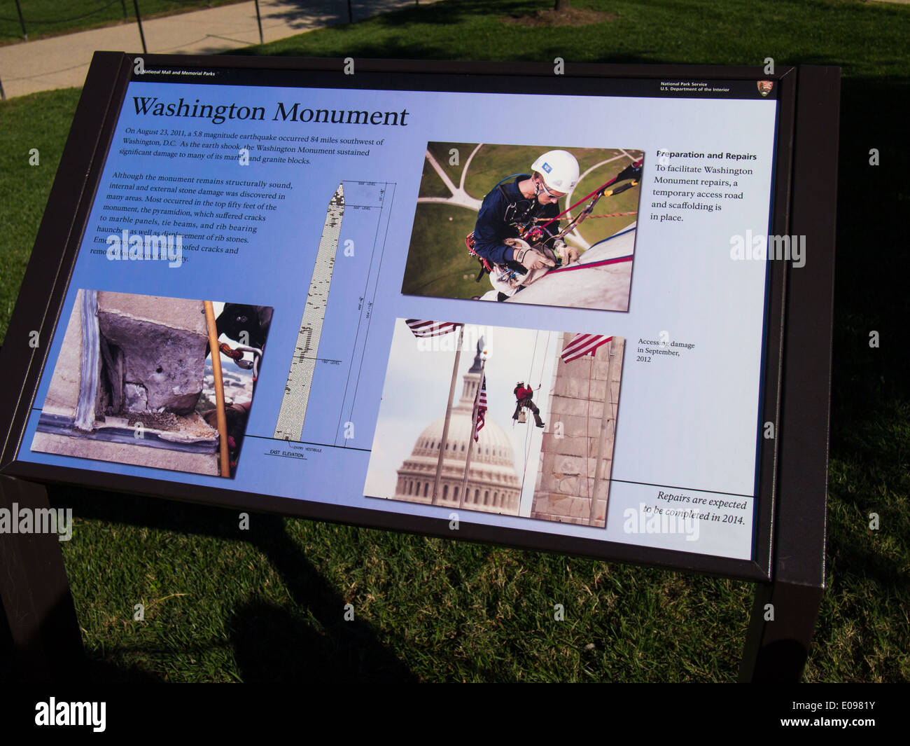 Washington monument construction hi-res stock photography and images ...
