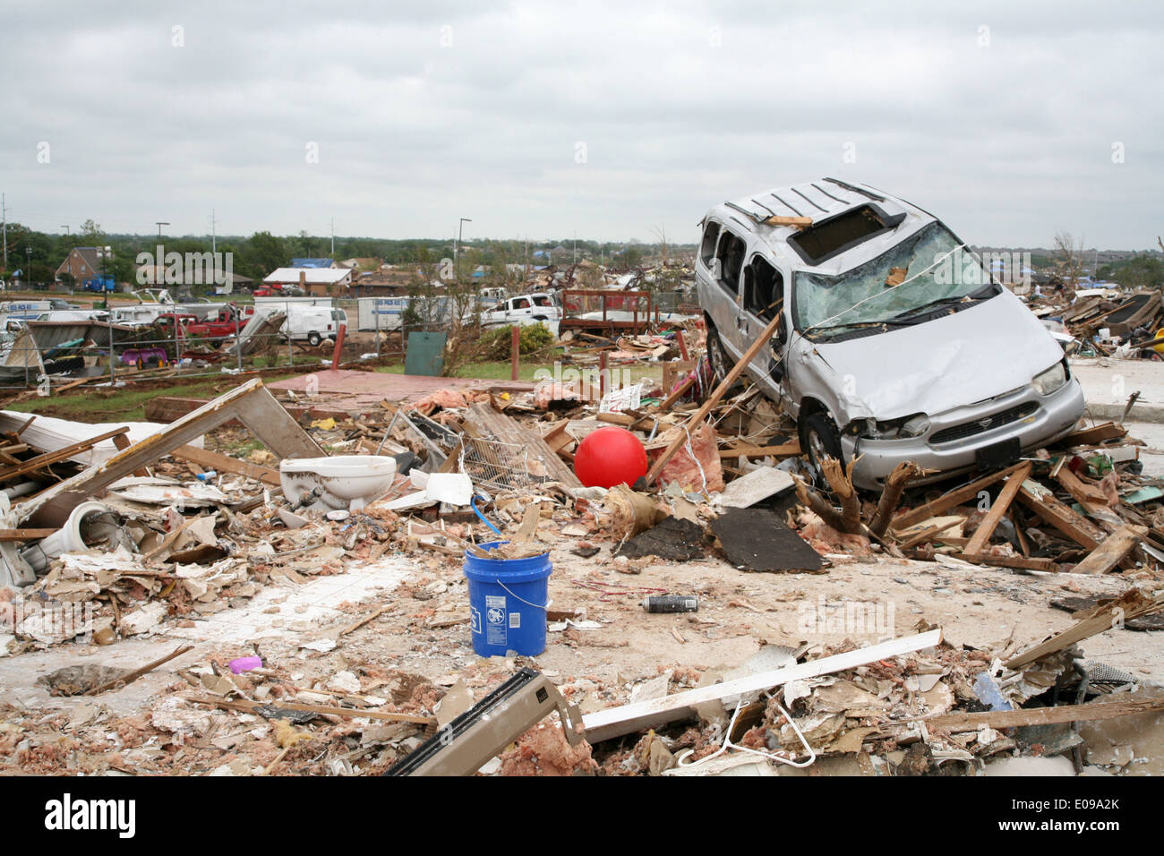 Damage after a tornado Stock Photo Alamy