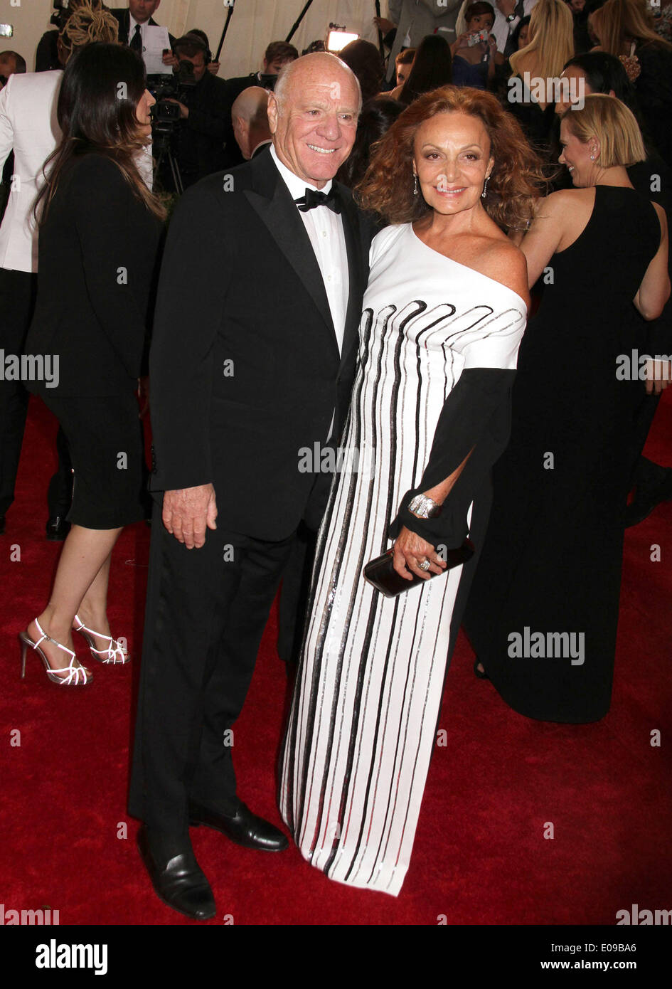 New York, New York, USA. 5th May, 2014. BARRY DILLER and DIANE VON FURSTENBERG attend the 2014 Costume Institute Benefit Gala opening of 'Charles James: Beyond Fashion and the new Anna Wintour Costume Center' held at the Metropolitan Museum of Art. © Nancy Kaszerman/ZUMAPRESS.com/Alamy Live News Stock Photo