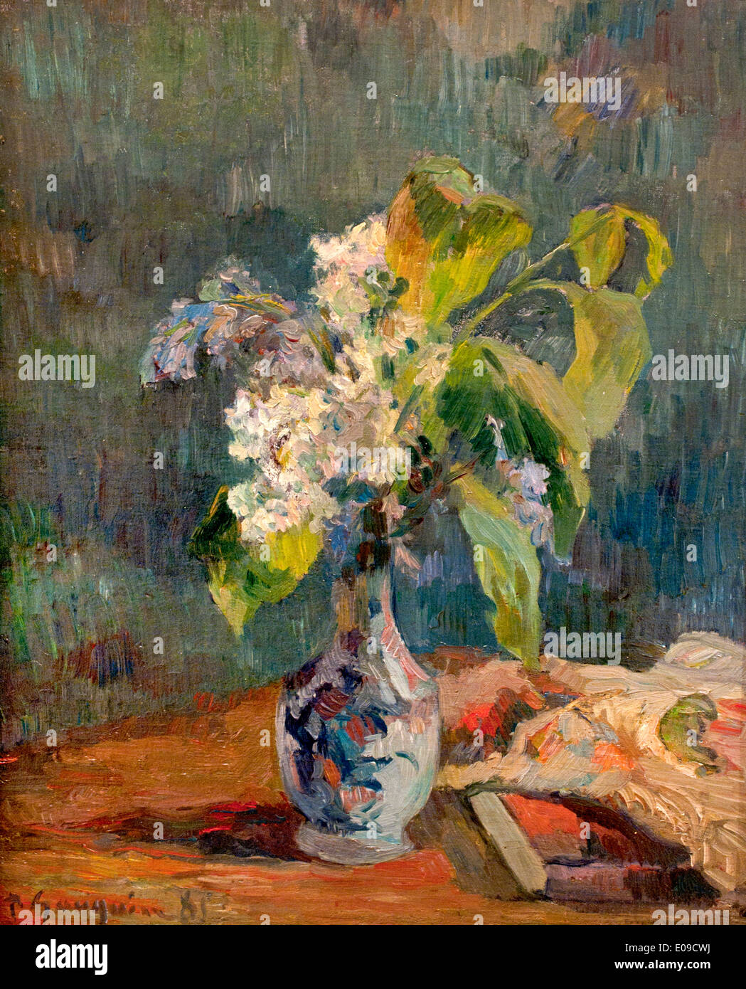 Still Life with Lilac Painting  Giochimo Galbusera Oil Paintings