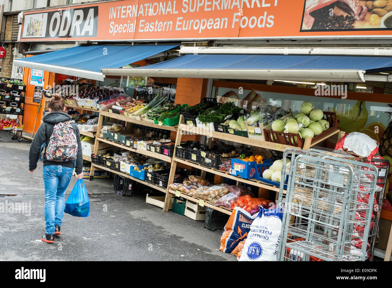 Grocery store selling Polish food, Southampton, United Kingdom Stock Photo