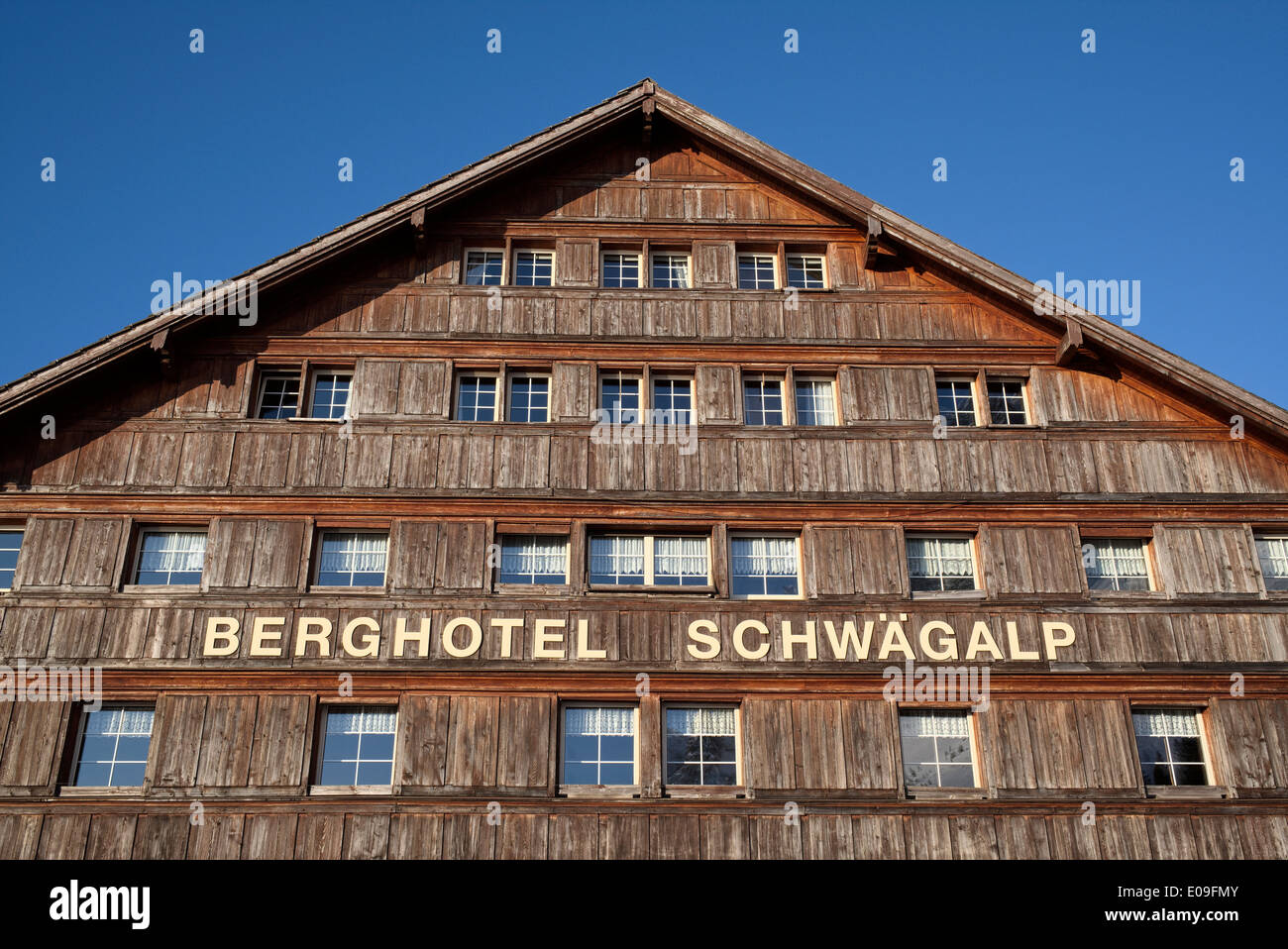 Switzerland, Canton of Appenzell Ausserrhoden, Alpine Hotel Schwaegalp Stock Photo