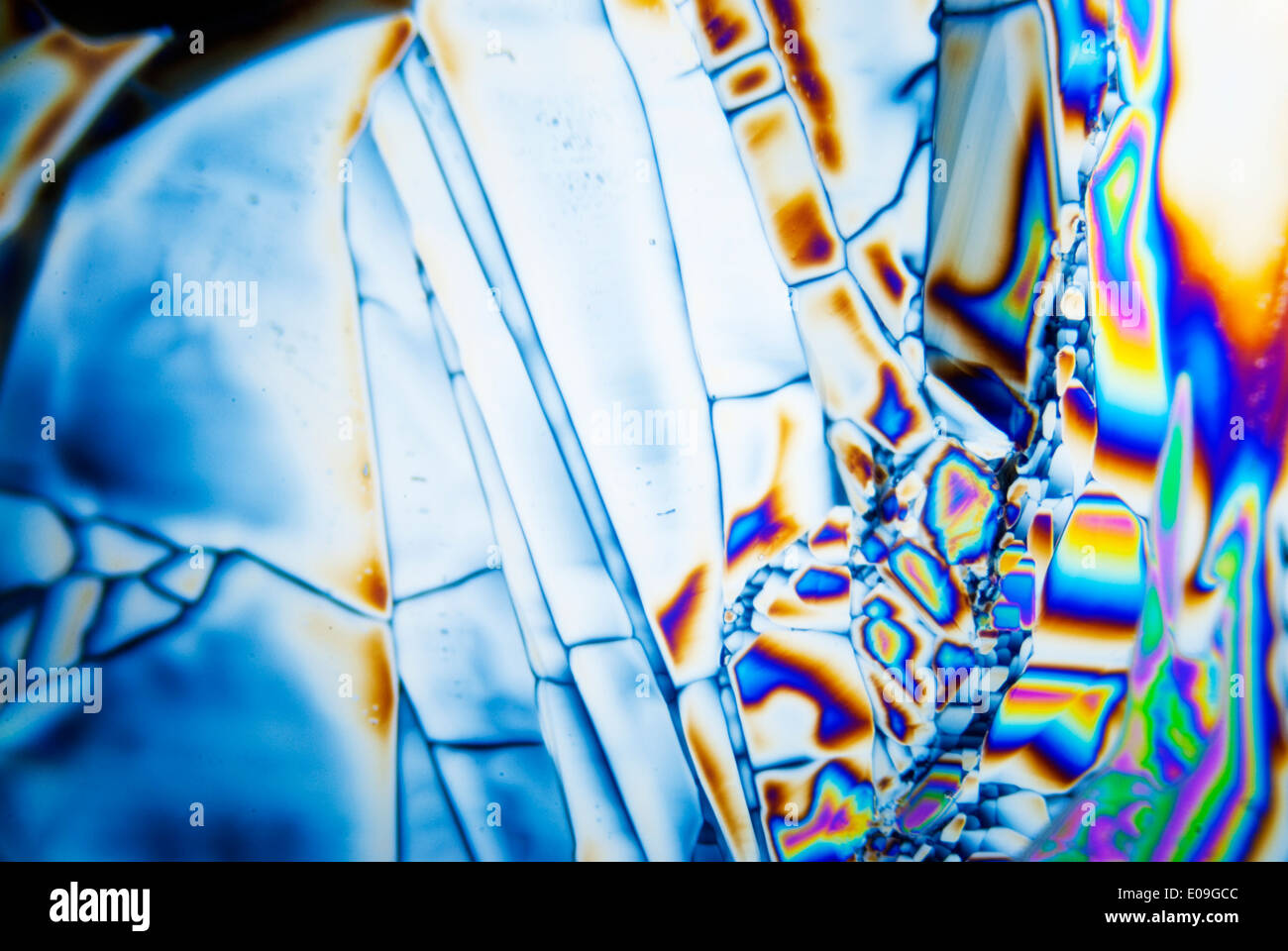 Micro Crystals in polarized Light Stock Photo - Alamy