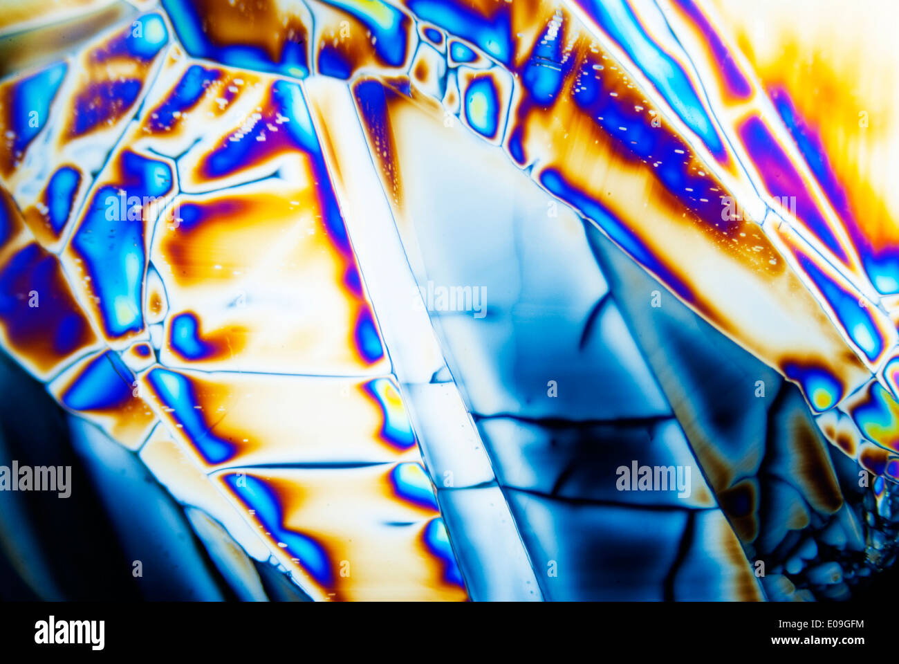 Micro Crystals in polarized Light Stock Photo - Alamy