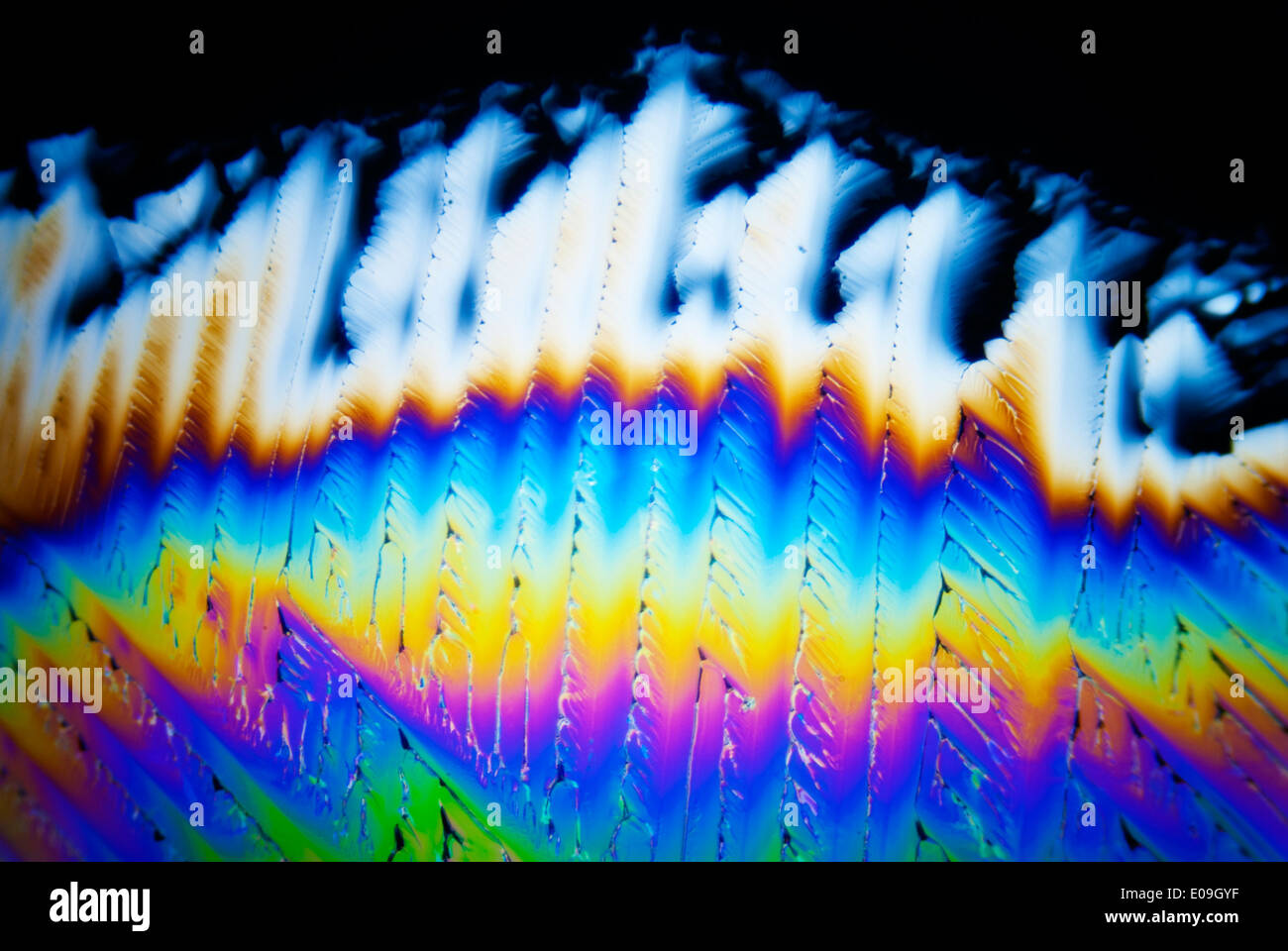 Micro Crystals in polarized Light Stock Photo - Alamy