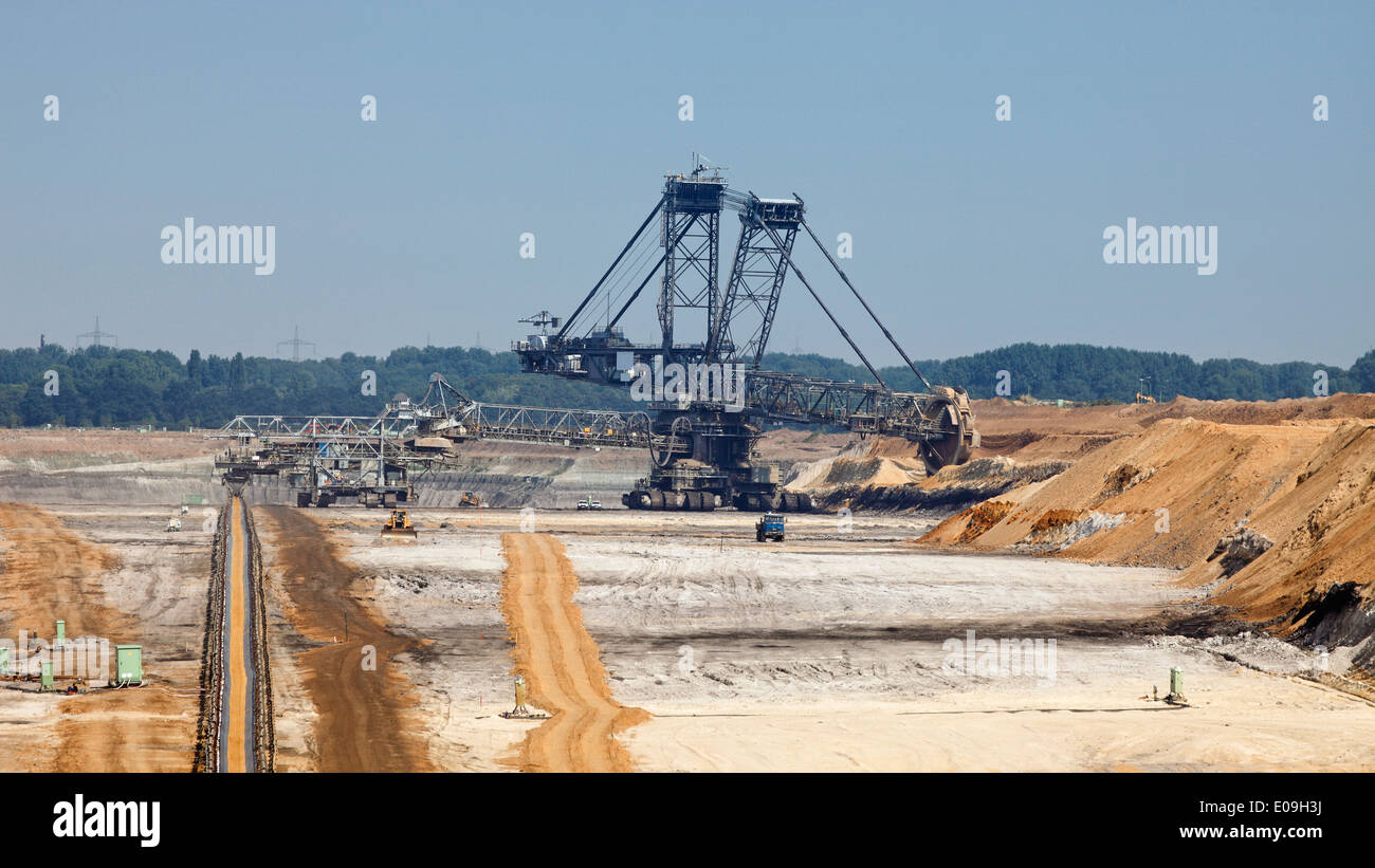 Germany, North Rhine-Westphalia, Garzweiler surface mine Stock Photo
